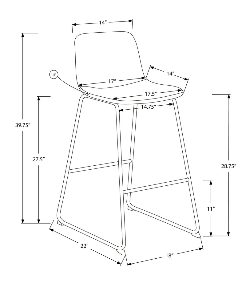 Chaise de bureau - Simili cuir noir / Bureau debout