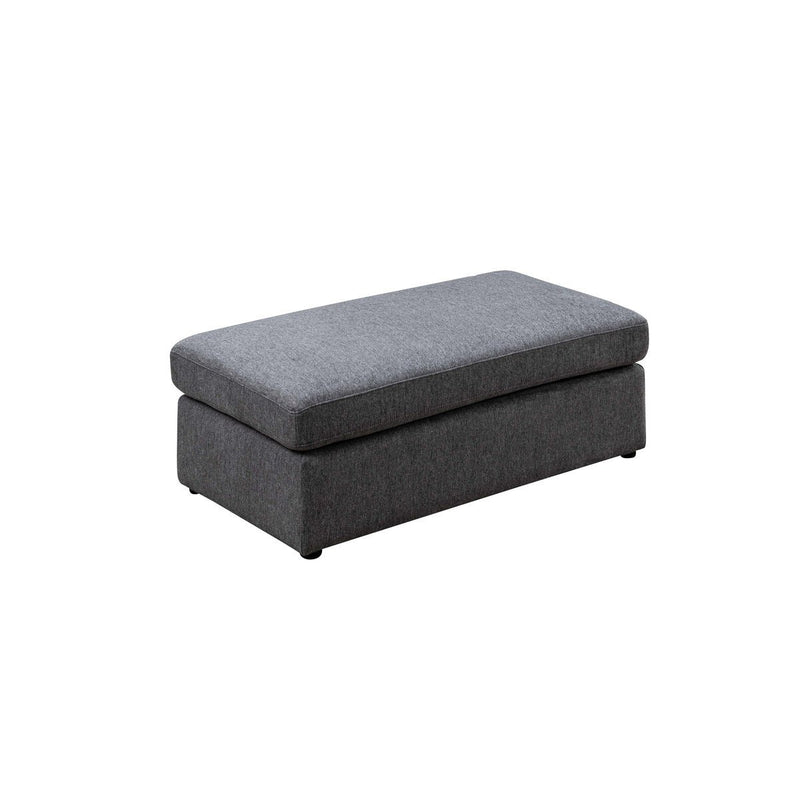 Evelyn Mid-Century Grey Ottoman - MA-99947GRY-4