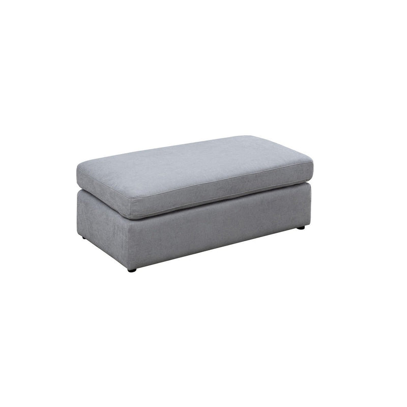 Evelyn Light Gray Ottoman - MA-99947LGY-4