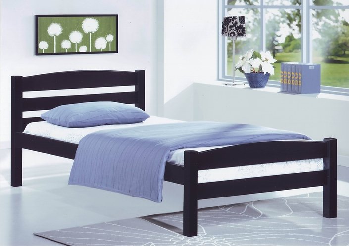 Dark Espresso Single Platform Bed - IF-413-S