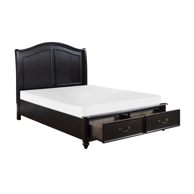 Herman Eastern King Platform Bed with Footboard Storage - MA-1420K-1EK*