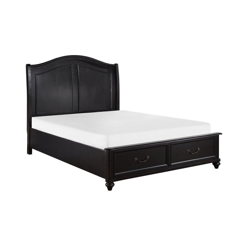 Herman Eastern King Platform Bed with Footboard Storage - MA-1420K-1EK*