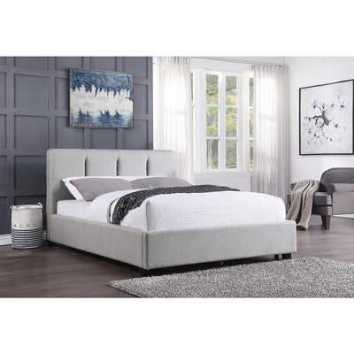 Aitana Queen Platform Bed Granite - MA-1632-1*