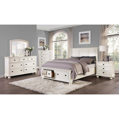 Laurelin White Collection Storage Bed - MA-1714W-1*