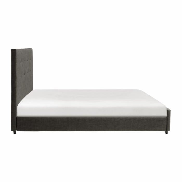 Cadmus Collection Dark Grey Fabric Bed - MA-1890FN