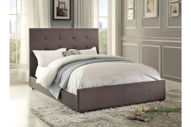 Cadmus Collection Dark Grey Fabric Bed - MA-1890FN