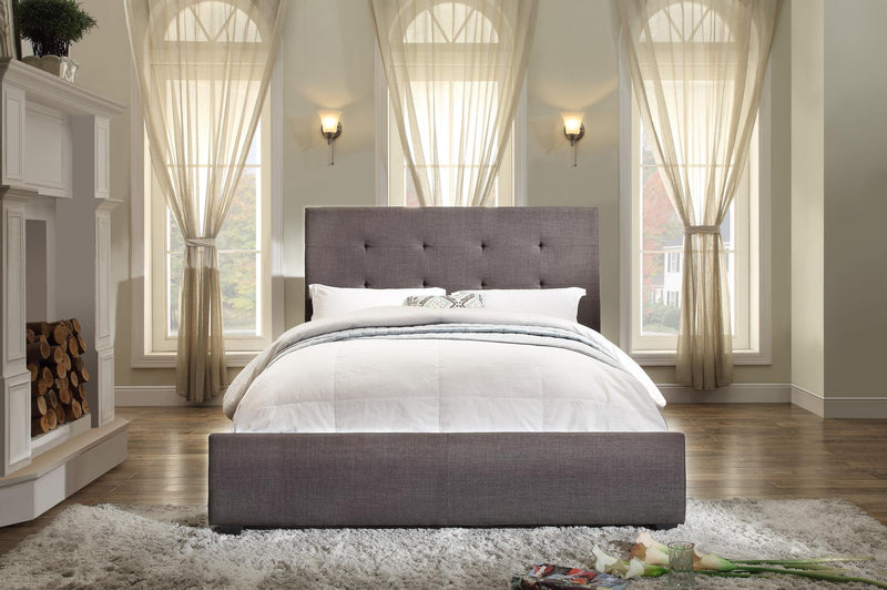 Cadmus Collection Dark Grey Fabric Bed - MA-1890FN