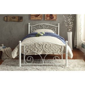 Bed platform white