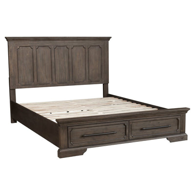 Toulon Queen Platform Bed with Footboard Storage - MA-5438-1*