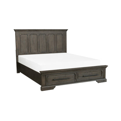 Toulon Eastern King Platform Bed with Footboard Storage - MA-5438K-1EK*