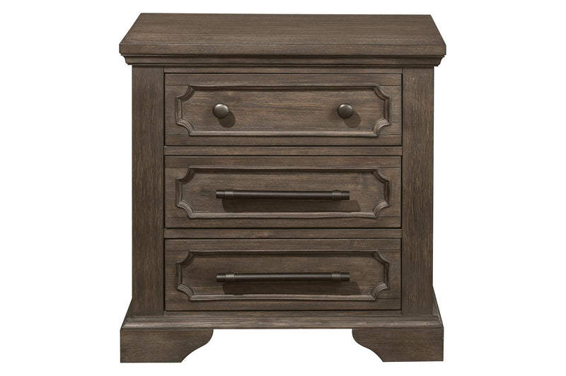 Toulon King Bedroom Set in Distressed Oak - MA-5438K6