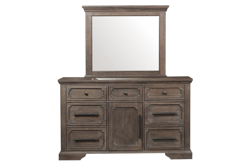 Toulon King Bedroom Set in Distressed Oak - MA-5438K6