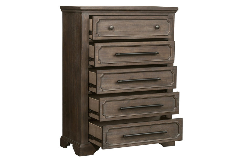 Toulon King Bedroom Set in Distressed Oak - MA-5438K6