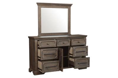 Toulon King Bedroom Set in Distressed Oak - MA-5438K6