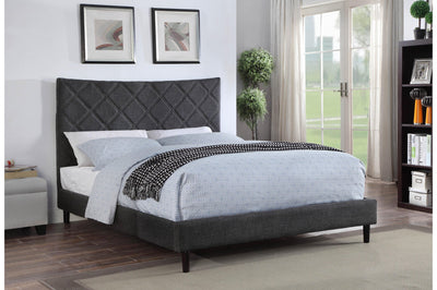 Rosemary Collection Platform Bed (Grey/Beige) - MA-5829DGYQ