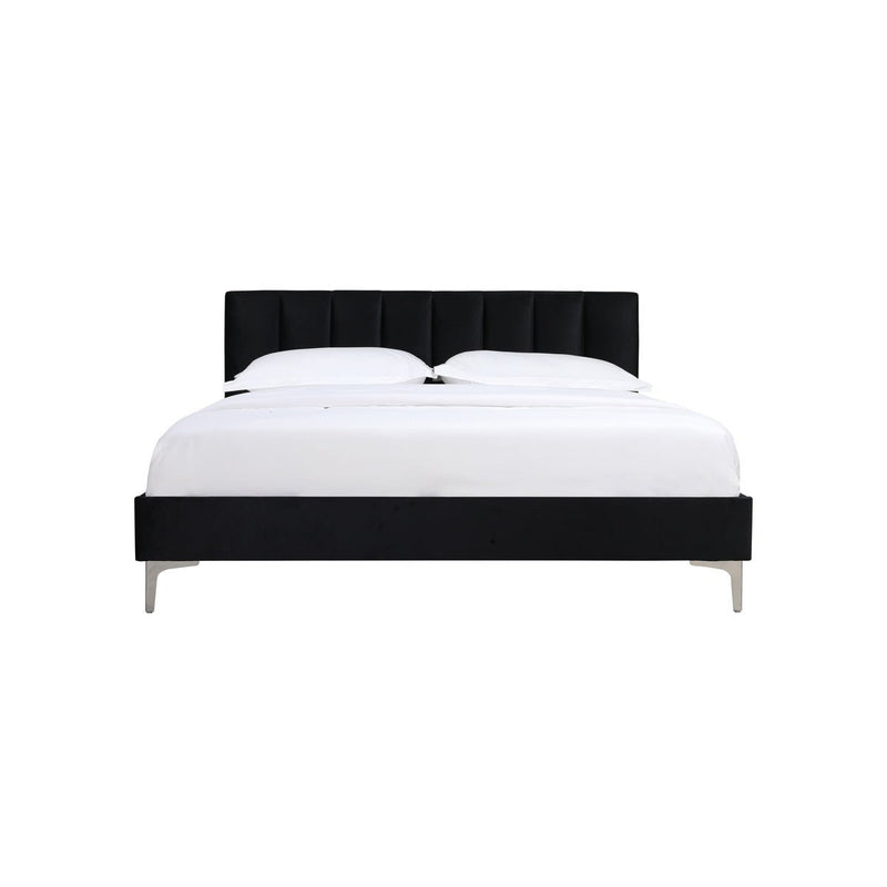 Melina Black Full Upholstered Platform Bed - MA-5893BKF