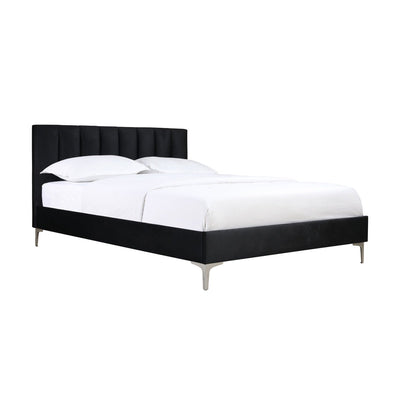 Melina Black Full Upholstered Platform Bed - MA-5893BKF