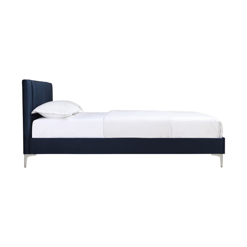 Melina Blue Full Upholstered Platform Bed - MA-5893NVF