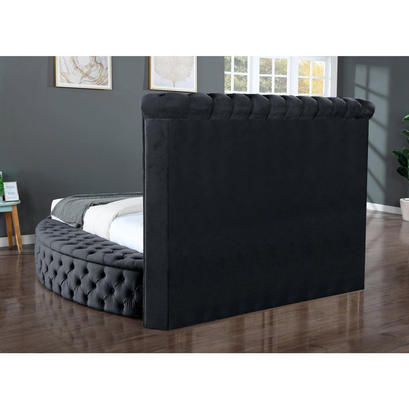 Hazel Black Velvet Storage Bed - ME-423-Q