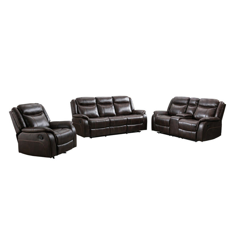 Brown rocker recliner