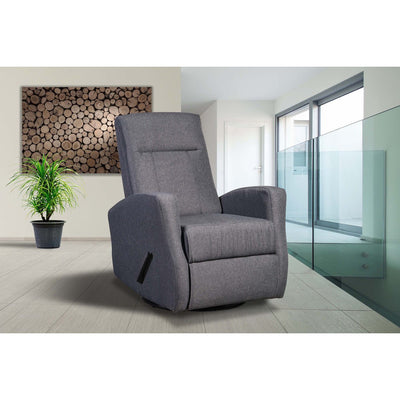 Grey Swivel Glider Recliner - MA-9807GRY