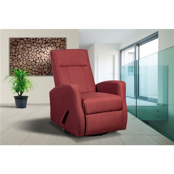 Red Swivel Glider Recliner - MA-9807NRED