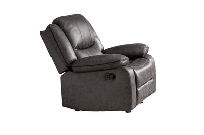 Soft Grey Fabric Reclining Sofa Set Including a Loveseat W/ Console and a Rocker Recliner Chair - MA-99849GRY-SLC