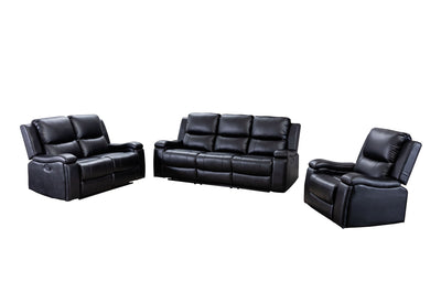 Maddox Reclining Living Set - MA-99917BLKSLC