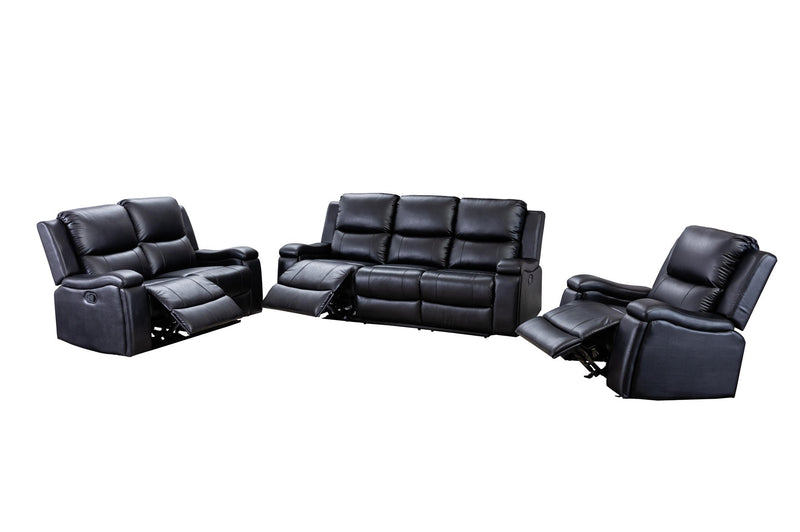 Maddox Reclining Living Set - MA-99917BLKSLC