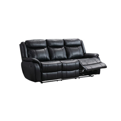 Black reclining sofa