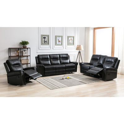 Emerson Black Reclining Sofa - MA-99927BLK-3