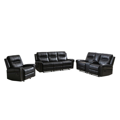 Emerson Black Reclining Sofa - MA-99927BLK-3