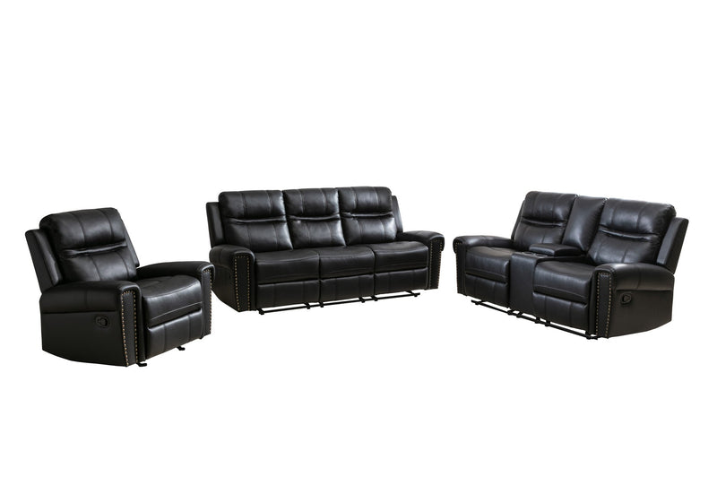 Emerson Black Reclining Living Set - MA-99927BLKSLC