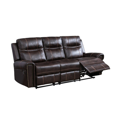 Emerson Brown Reclining Sofa - MA-99927BRW-3