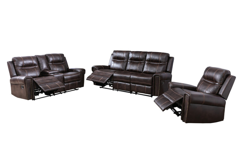 Emerson Brown Reclining Living Set - MA-99927BRWSLC