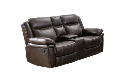 Peabody Brown Reclining Loveseat