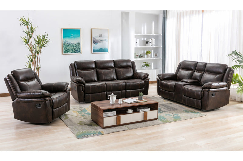 Peabody Brown Reclining Living Set