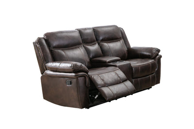 Brown Reclining Loveseat