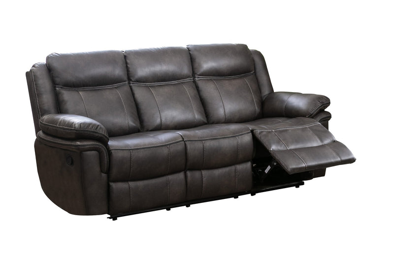 Grey Reclining Sofa Set