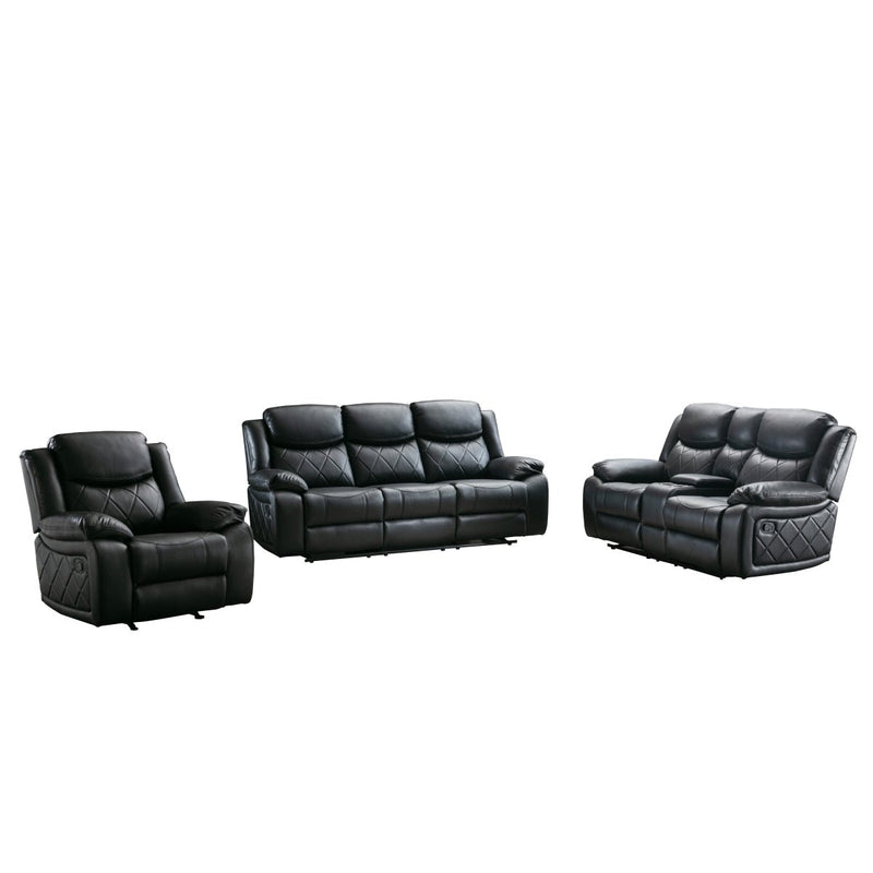 Bartholomew Black Reclining Sofa - MA-99935BLK-3