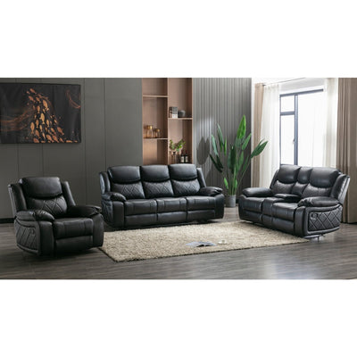 Bartholomew Black Reclining Sofa - MA-99935BLK-3