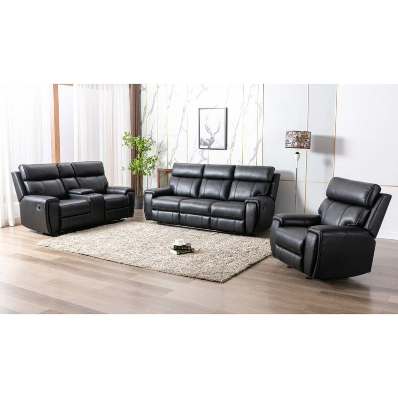 Carnegie Black Reclining Sofa - MA-99937BLK-3