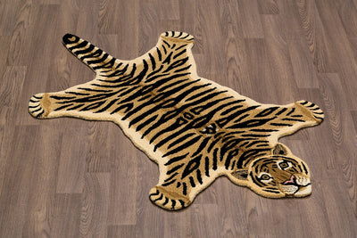 3' x 5' Tiger Hand Tufted Wool Rug - VI-SAF-35-TIG