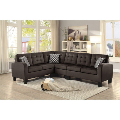 Sinclair Chocolate Reversible Sectional - MA-8202CH*SC