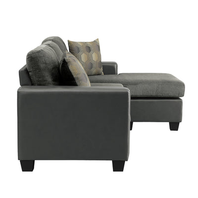 Slater Grey Reversible Sofa Chaise - MA-8401GY-3SC