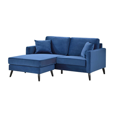 Madison Blue Reversible Sofa Chaise with 2 Pillows - MA-99006BLU-3SC