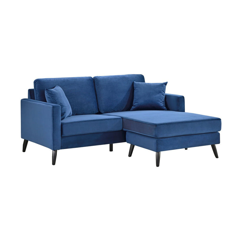 Madison Blue Reversible Sofa Chaise with 2 Pillows - MA-99006BLU-3SC