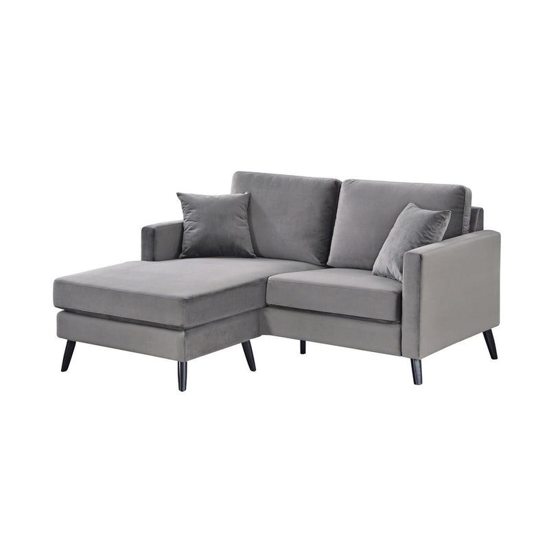 Madison Grey Reversible Sofa Chaise with 2 Pillows - MA-99006CHR-3SC