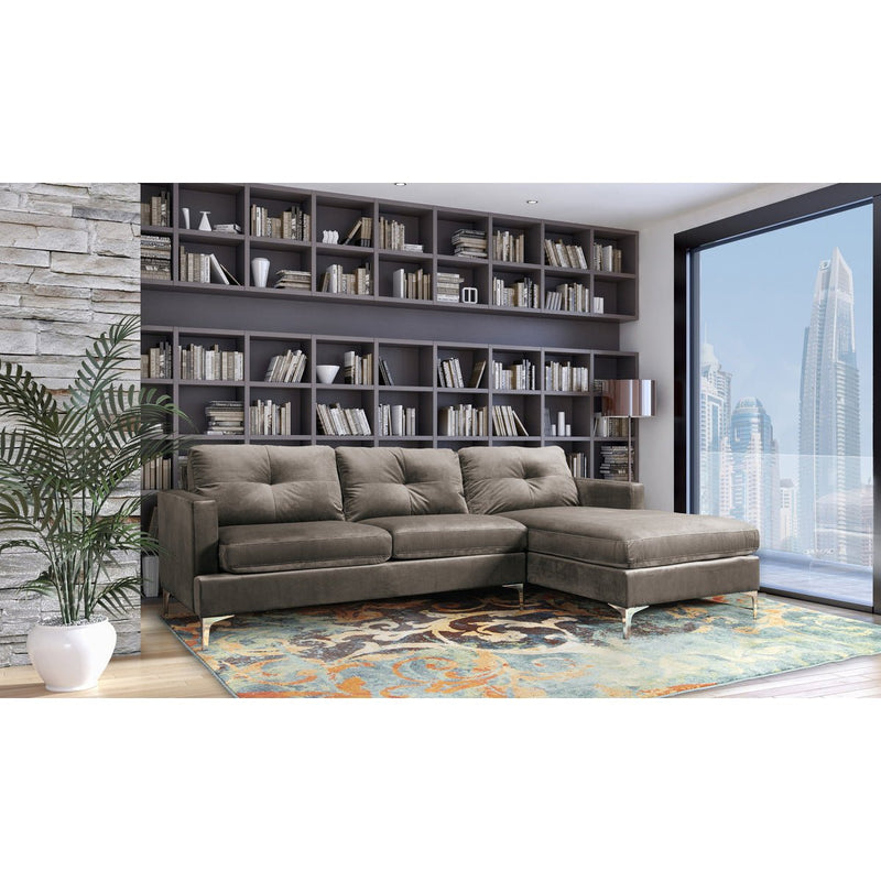 Hamilton Brown Sectional with Right side Chaise - MA-99814CHRSSR