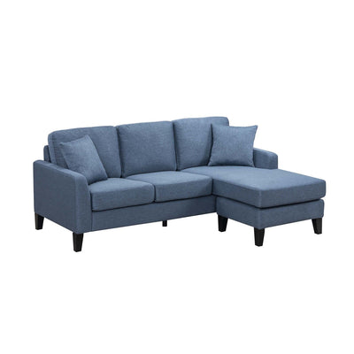 Douglas Blue Reversible Sofa Chaise with 2 Pillows - MA-99912BLU-3SC